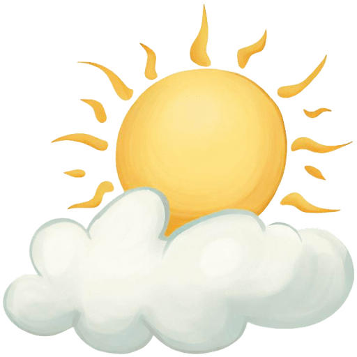 Cloudy weather illustration representing live weather data